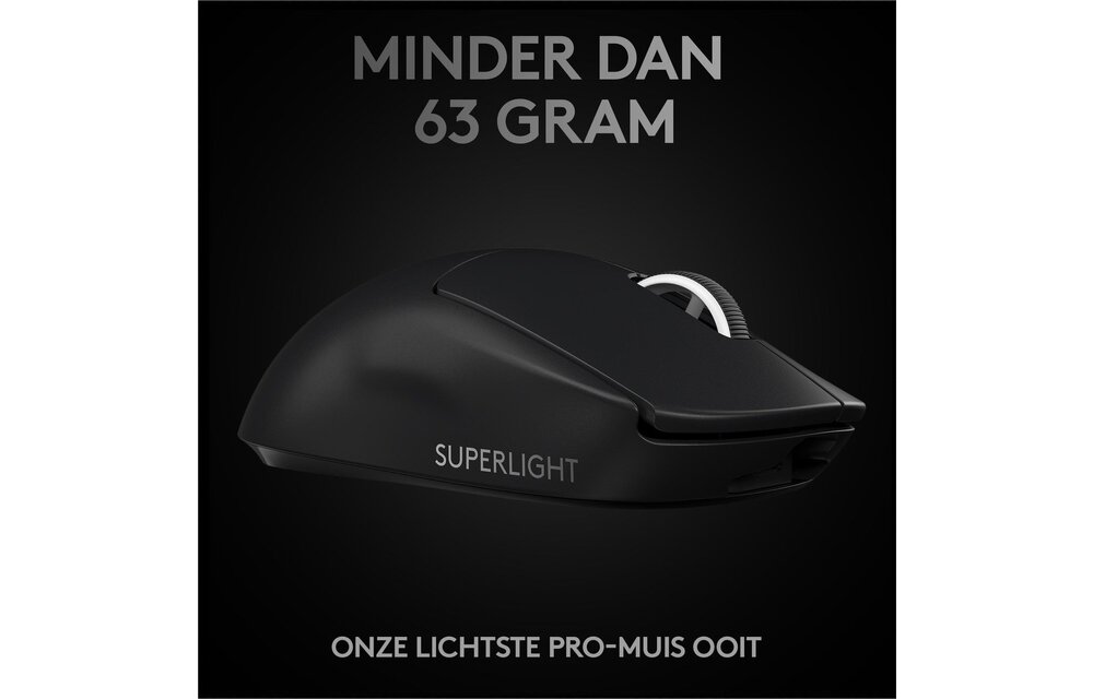 Logitech G Pro X Superlight Zwart - Gaming Muis