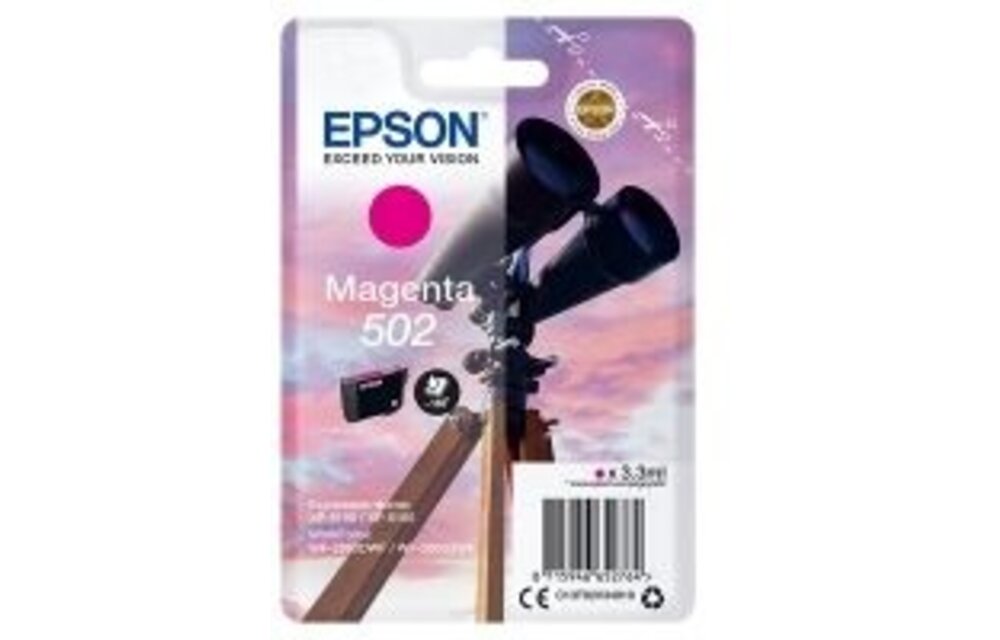 Epson 502 Magenta (C13T02V34010) - Inktcartridge