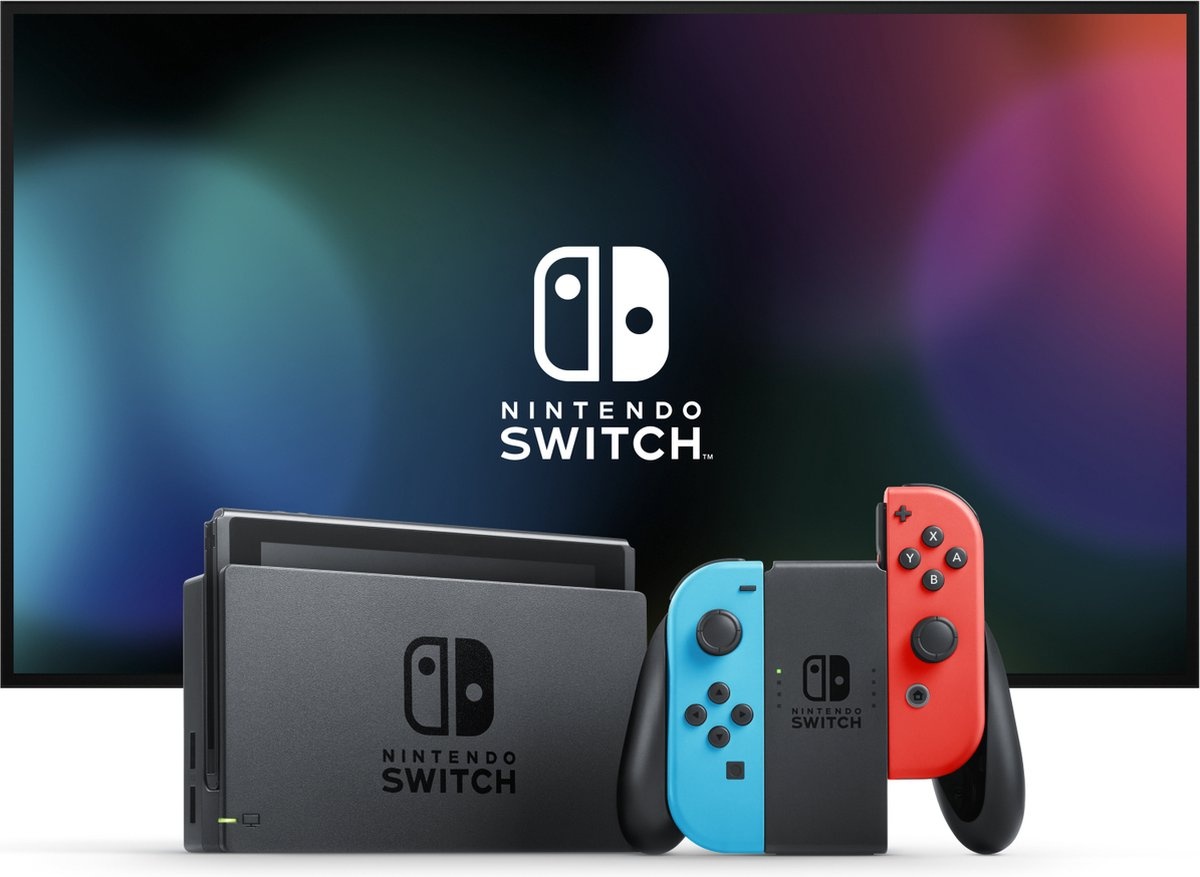 Nintendo Switch Rood/Blauw + Switch Sports + 12 maanden Nintendo Switch Online - Console