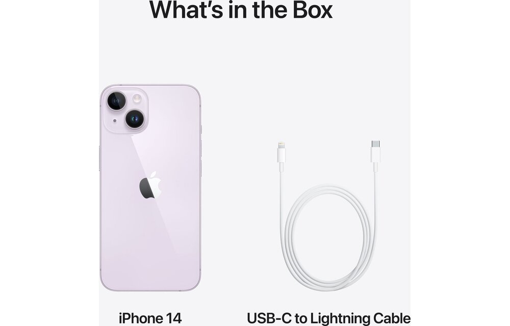 Refurbished iPhone 14 128 GB Paars (A grade) - Mobiele telefoon