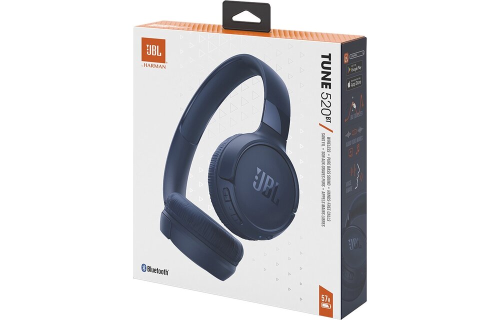 JBL Tune 520 BT Blauw - Draadloze koptelefoon