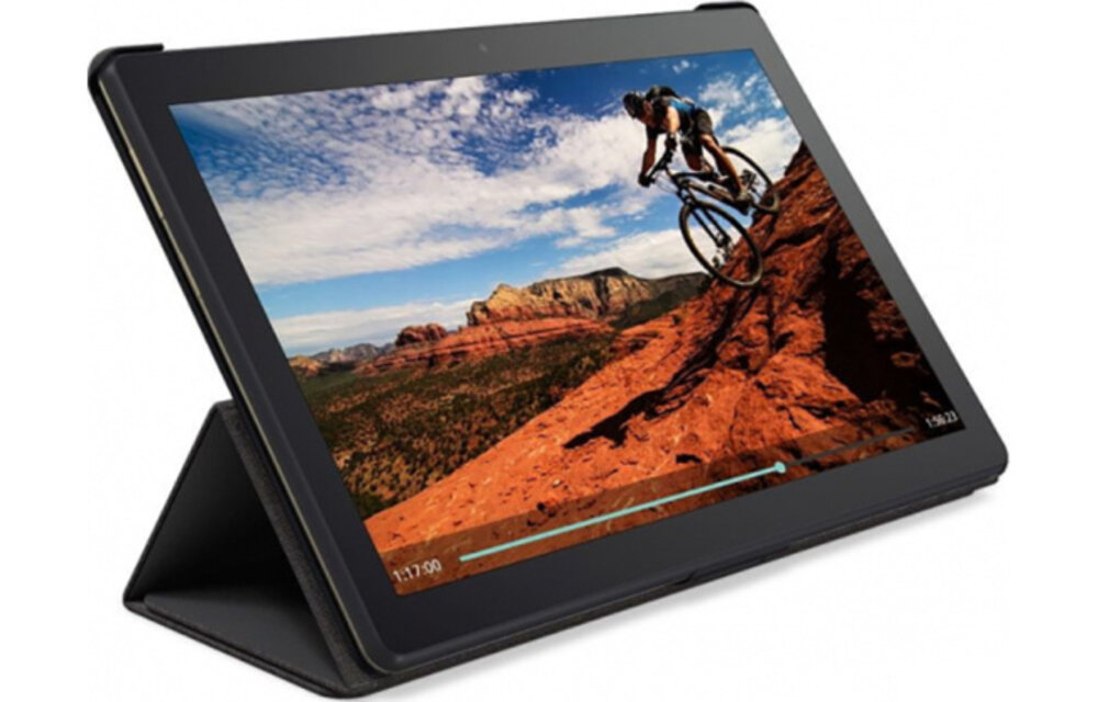 Lenovo Tab M10 Sleeve & Film Flip case Zwart - Beschermhoes