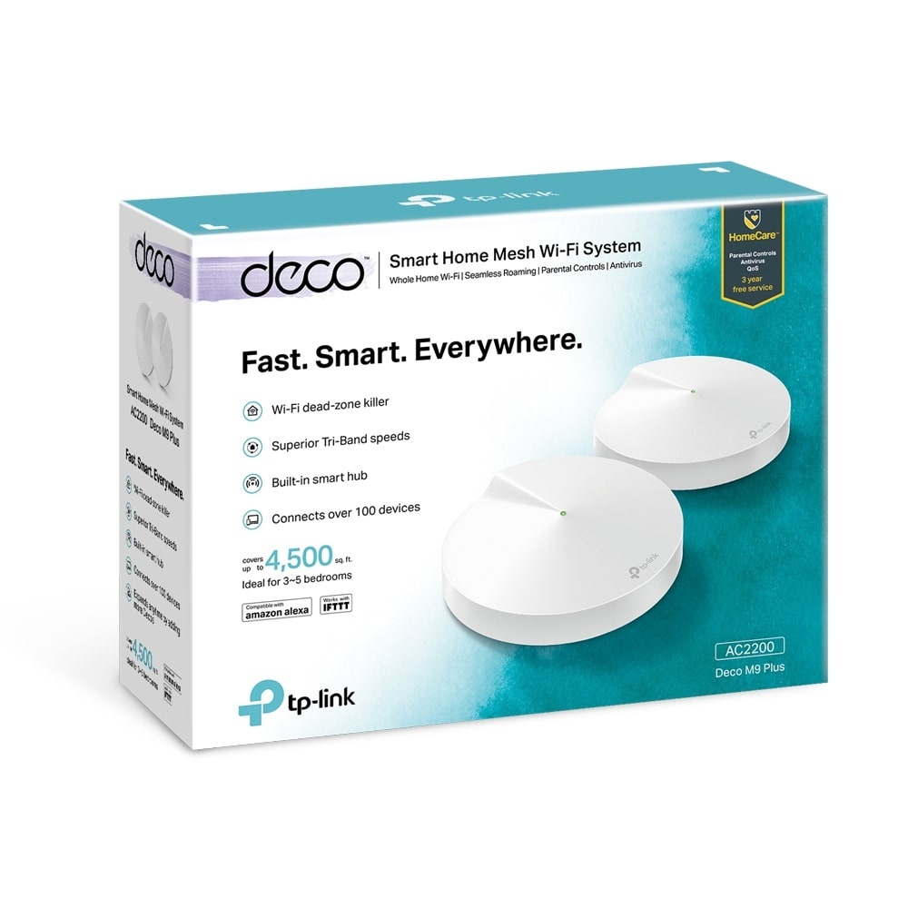 TP-Link DECO M9 Plus (2 Pack) Mesh Wi-Fi System - Router