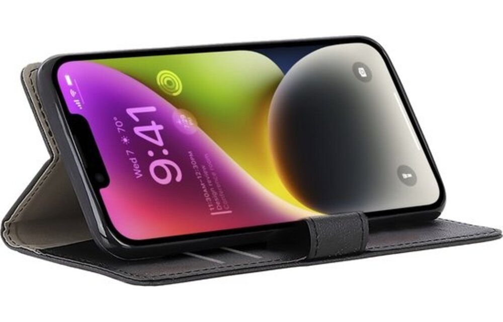 Cazy Wallet Classic voor iPhone 14 Zwart - Beschermhoes