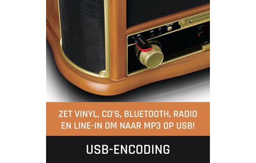 Lenco Classic Phono TCD-2571WD - Platenspeler