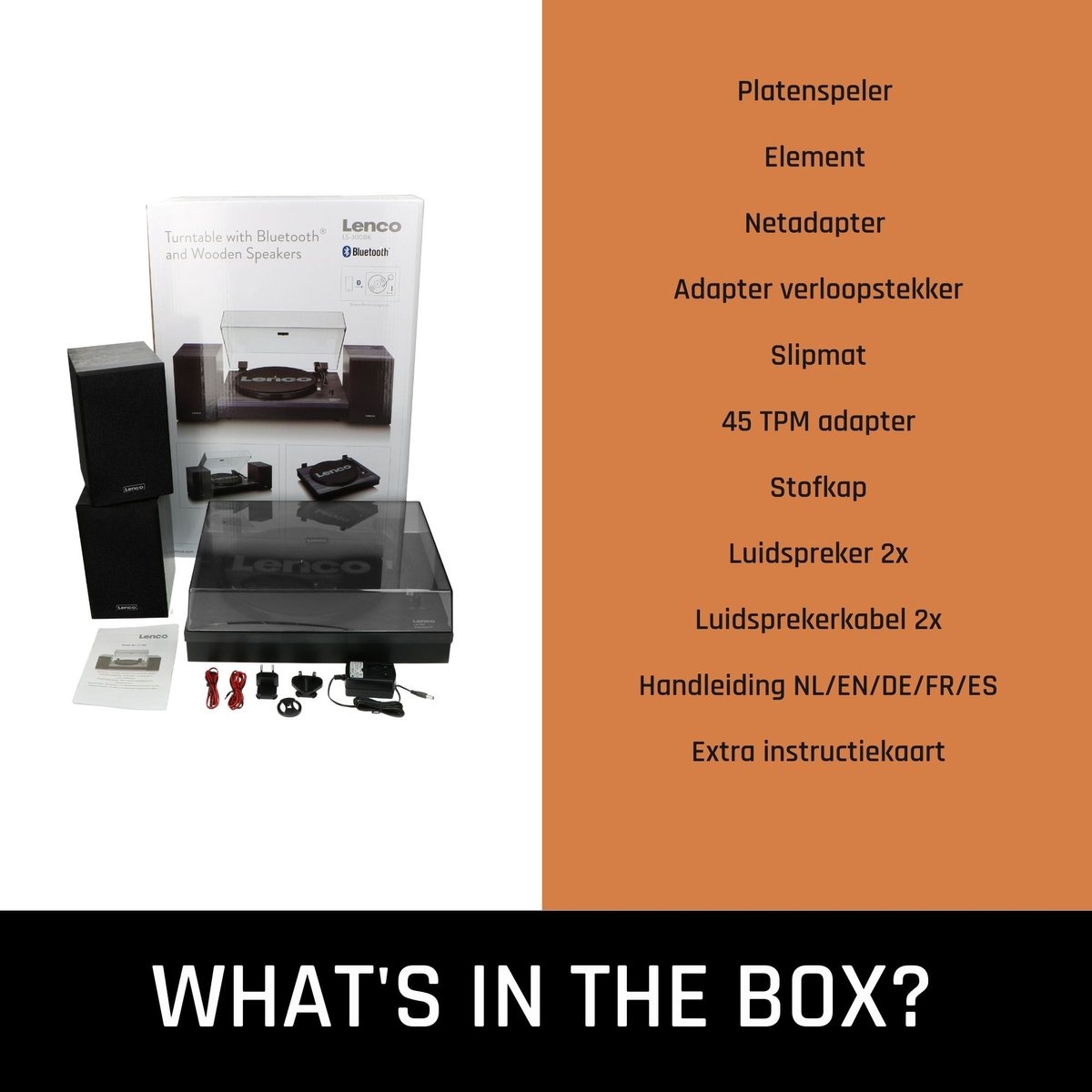 Lenco LS-300BK - Platenspeler