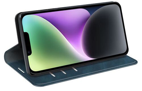 Cazy Wallet Magnetic hoesje Blauw voor iPhone 14 - Telefoonhoesje