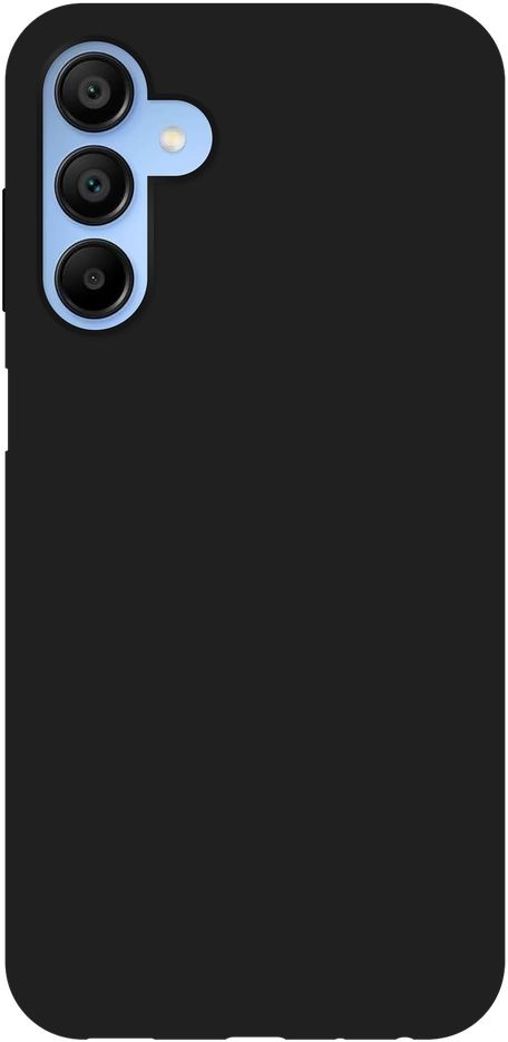 Just In Case Samsung Galaxy A15 TPU Rubber Case Zwart - Telefoonhoesje