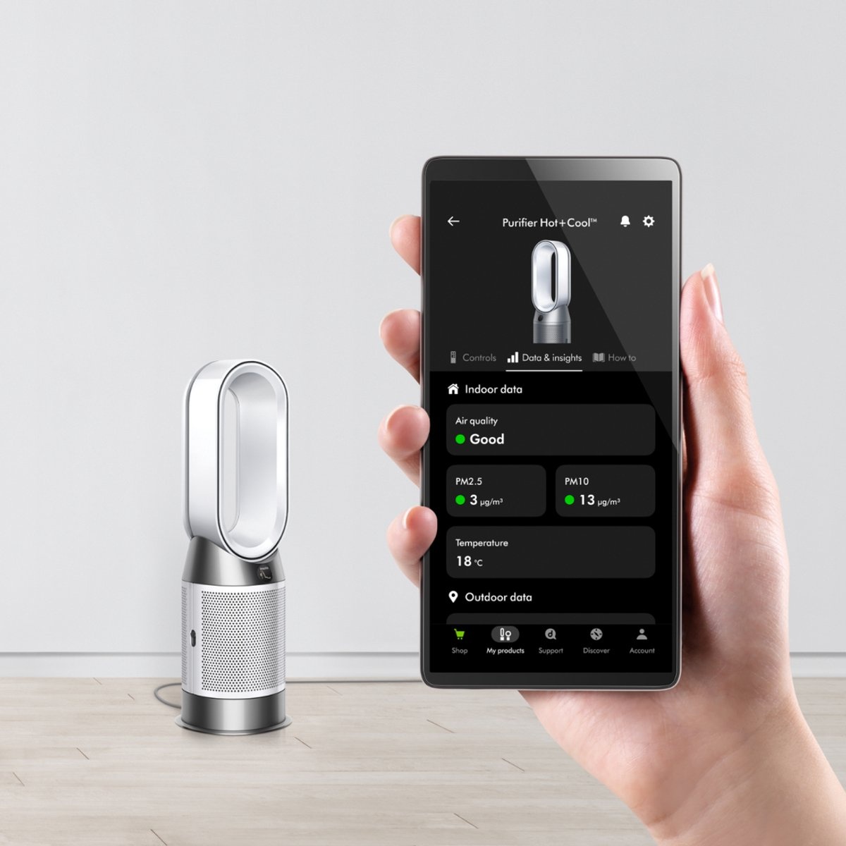 Dyson Purifier Hot + Cool HP1 Wit - Luchtreiniger