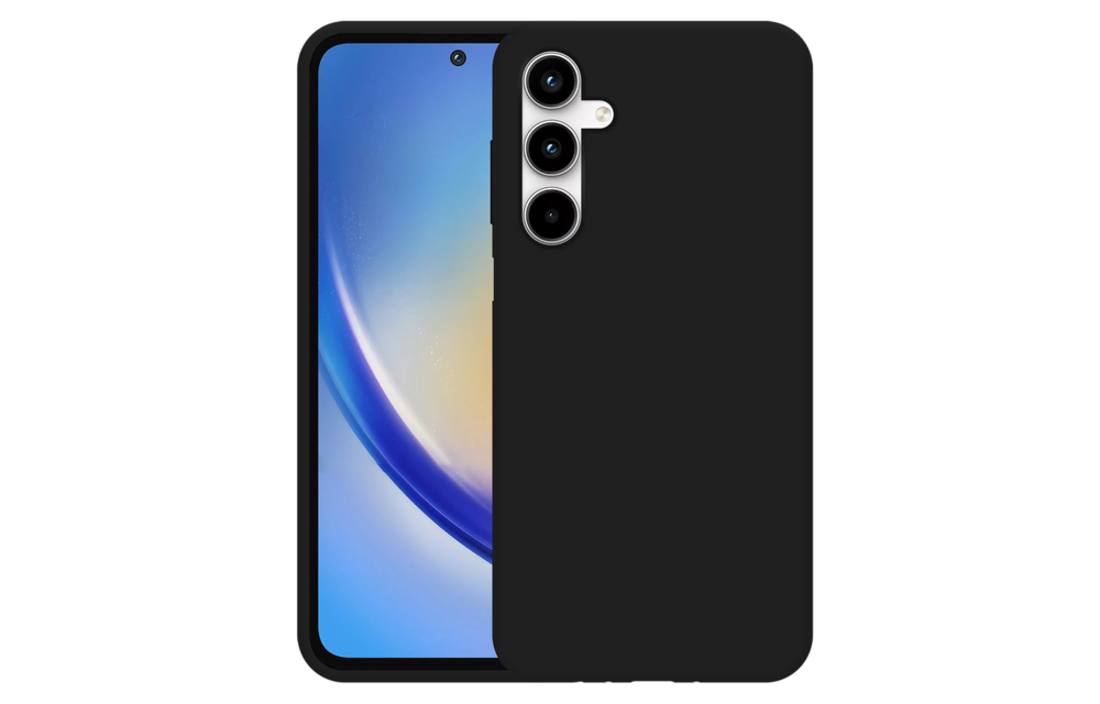 Just In Case Samsung Galaxy A35 TPU Rubber Case Zwart - Telefoonhoesje