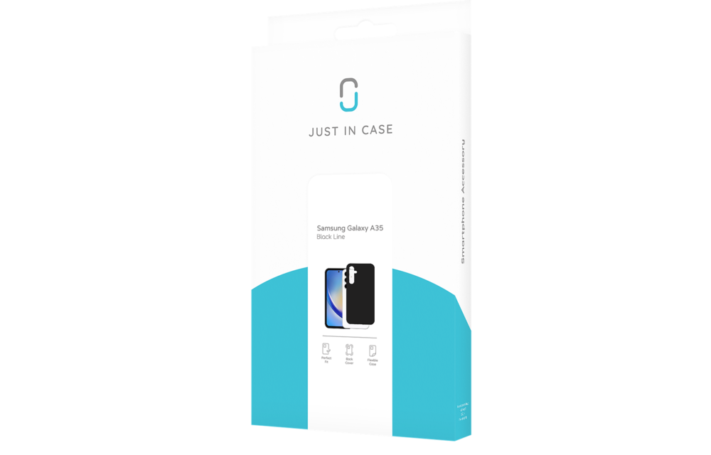 Just In Case Samsung Galaxy A35 TPU Rubber Case Zwart - Telefoonhoesje