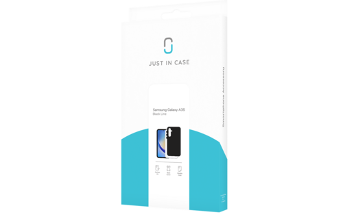 Just In Case Samsung Galaxy A35 TPU Rubber Case Zwart - Telefoonhoesje