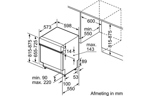 Bosch SMI4HTS00E - Inbouw vaatwasser