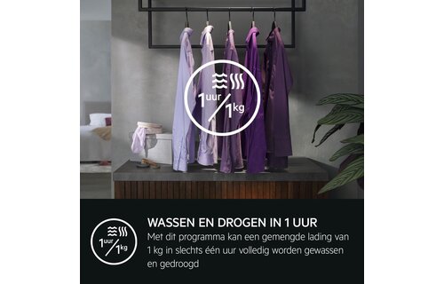 AEG LWR73864 ProSteam - Was-droogcombinatie