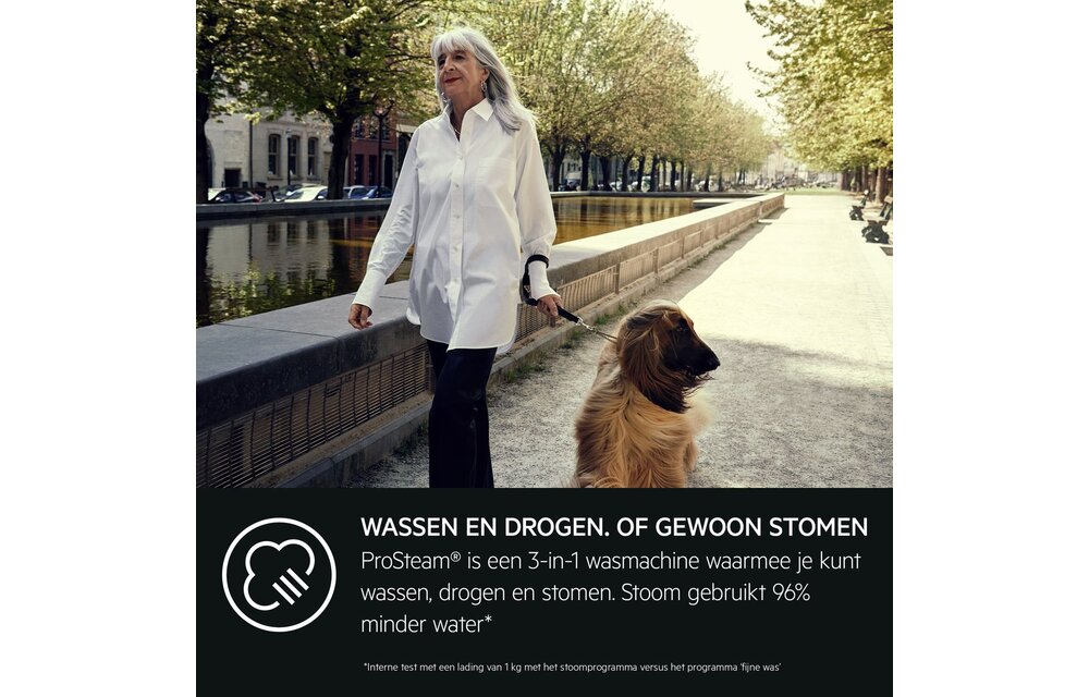 AEG LWR73864 ProSteam - Was-droogcombinatie