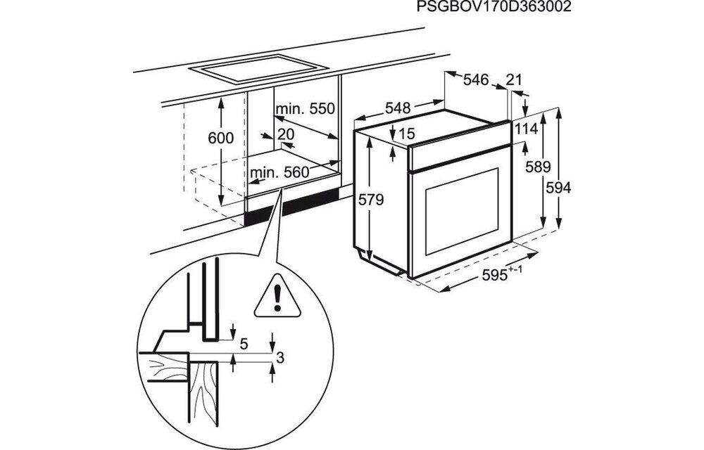 AEG BPB351020M - Inbouw oven