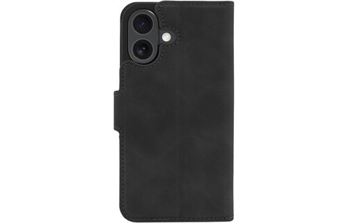 Just in Case iPhone 16 Premium Wallet Case Zwart - Telefoonhoesje