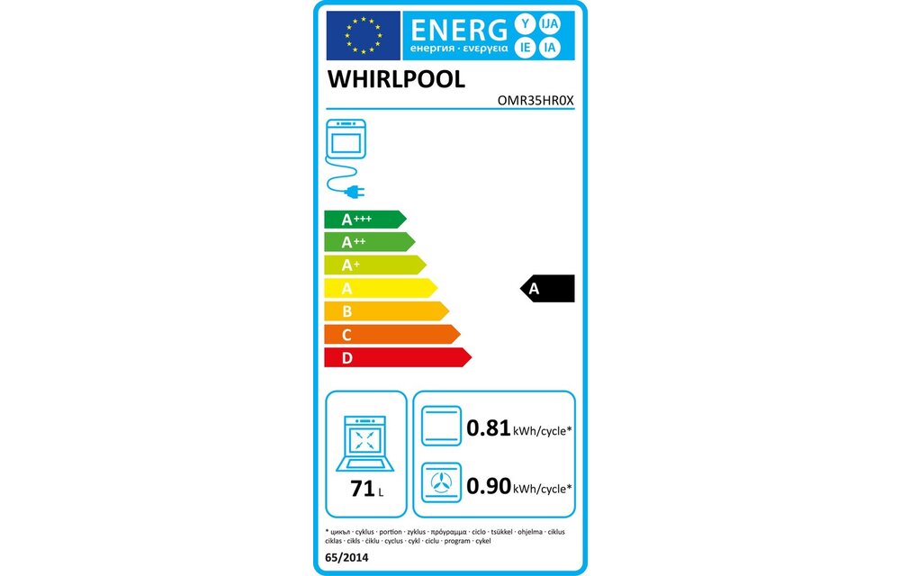 Whirlpool OMR35HR0X - Inbouw oven