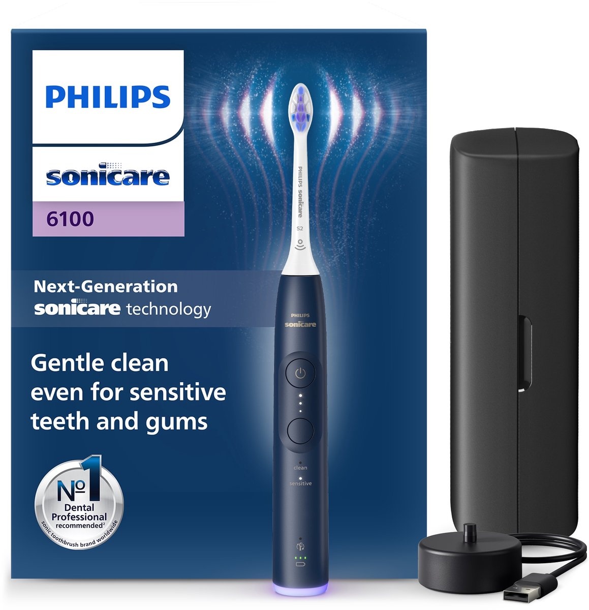 Philips Sonicare 6100 Series HX7403/05 - Elektrische tandenborstel