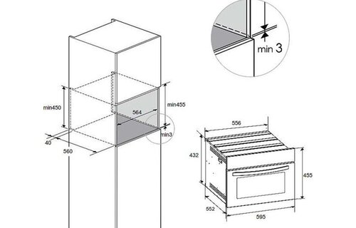 Exquisit EBM4542BL - Inbouw magnetron