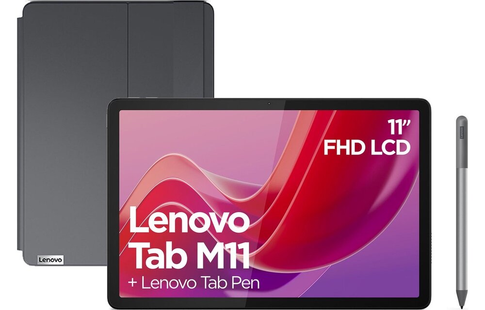 Lenovo Tab M11 128GB WiFi + 4G Grijs (incl. Tab Pen) - Tablet