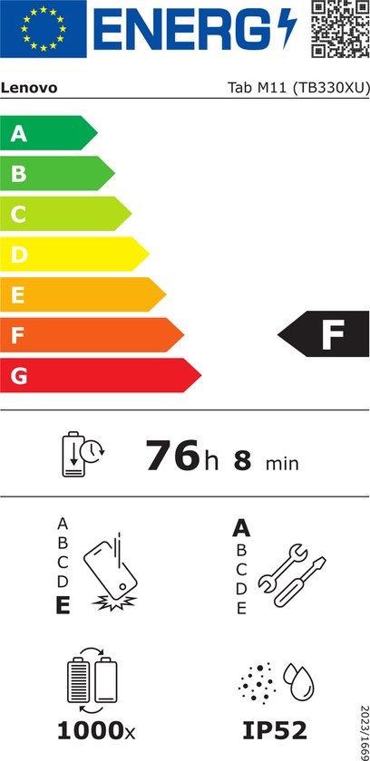 Lenovo Tab M11 128GB WiFi + 4G Grijs (incl. Tab Pen) - Tablet