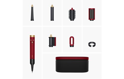 Dyson Airwrap i.d. Straight + Wavy Red Velvet / Goud - Krulborstel