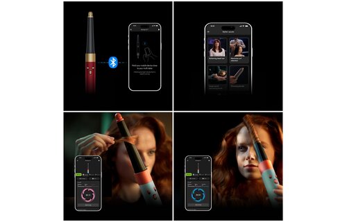 Dyson Airwrap i.d. Straight + Wavy Red Velvet / Goud - Krulborstel