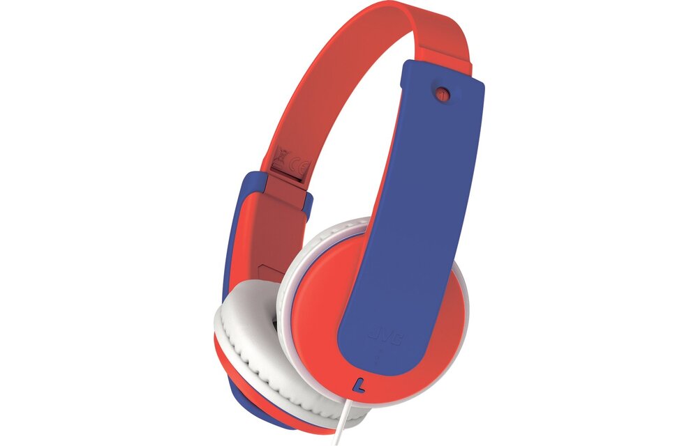 JVC HA-KD7-RNE Blauw/Rood - Kinder koptelefoon