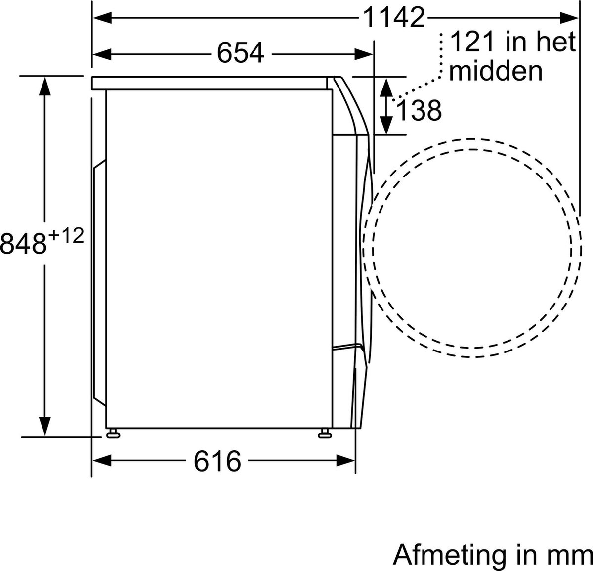 Bosch WNC254A0NL - Was-droogcombinatie