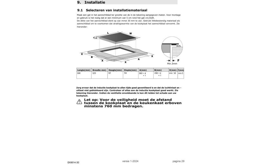Exquisit EKI 614-30 - Inductiekookplaat