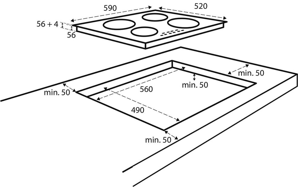 Inventum IKI6035 - Inductiekookplaat