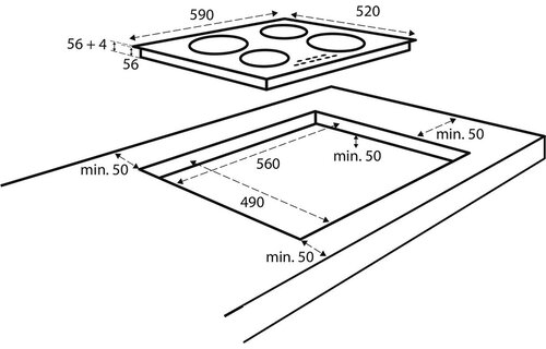 Inventum IKI6035 - Inductiekookplaat