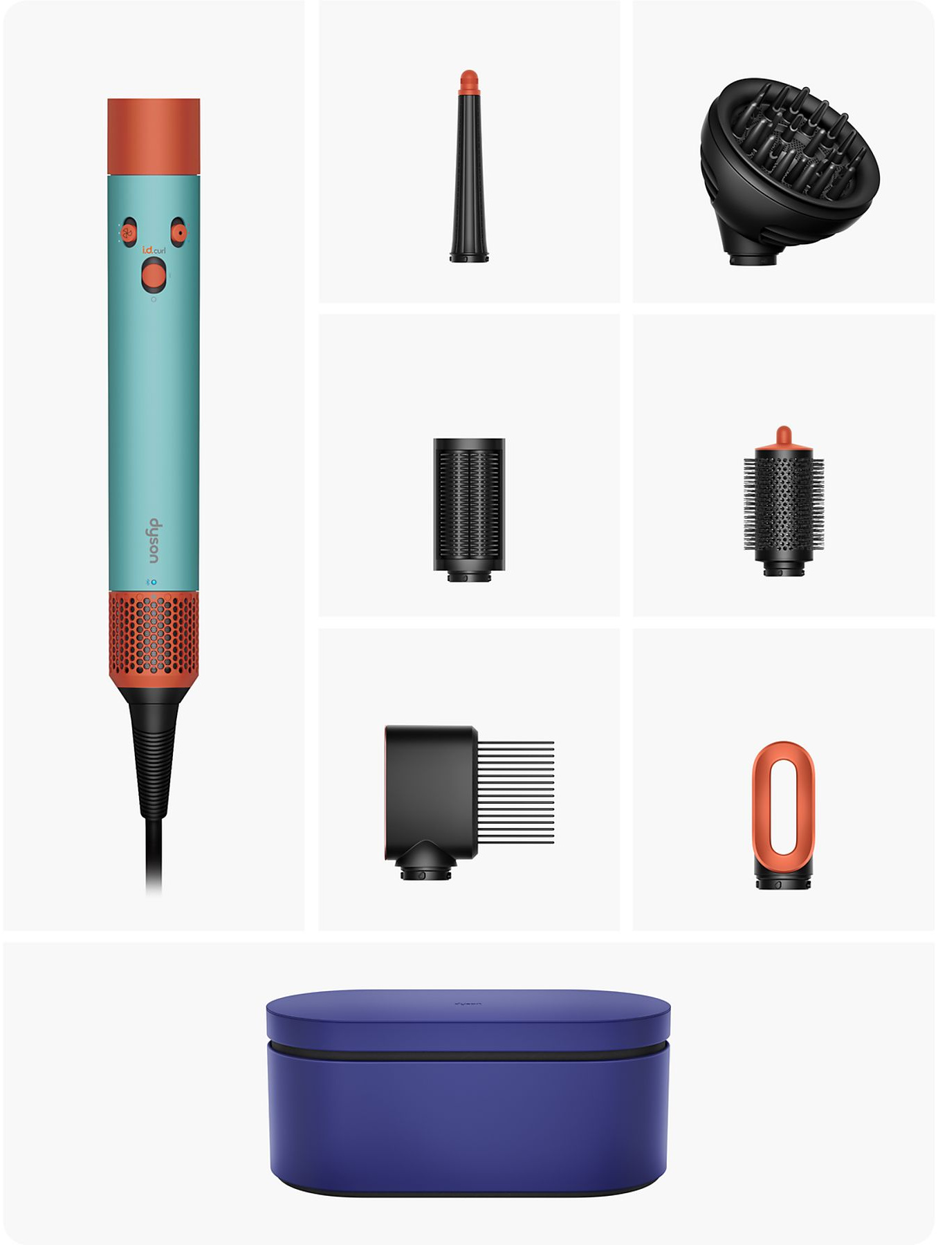 Dyson Airwrap i.d. Curly + Coily Multistyler Ceramic Patina/Topaz - Krulborstel