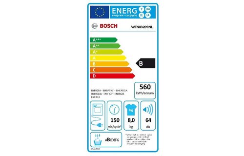 Bosch WTN83209NL EXCLUSIV  - Condensdroger