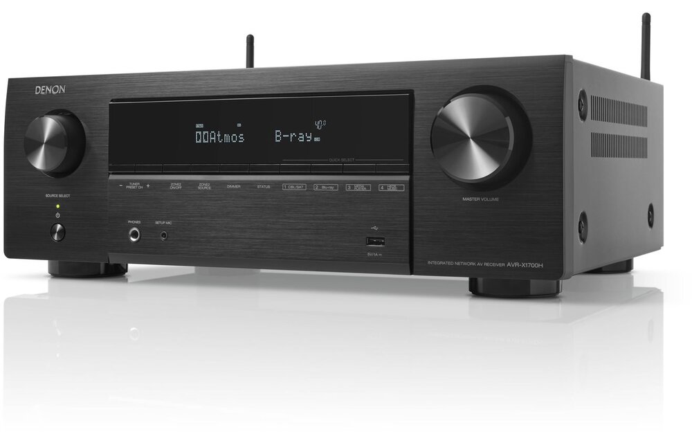 Denon AVR-X1700H Zwart - Receiver