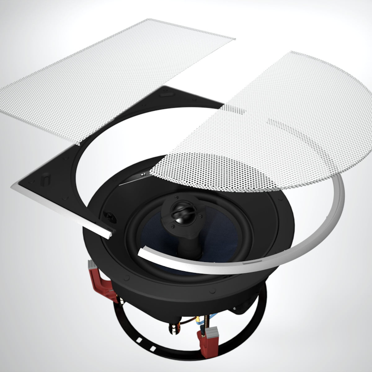 Bowers & Wilkins GR66SQ Square Grille voor 6” inbouw speakers