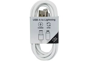 Musthavz laadkabel USB-A naar Lightning 1 meter Wit