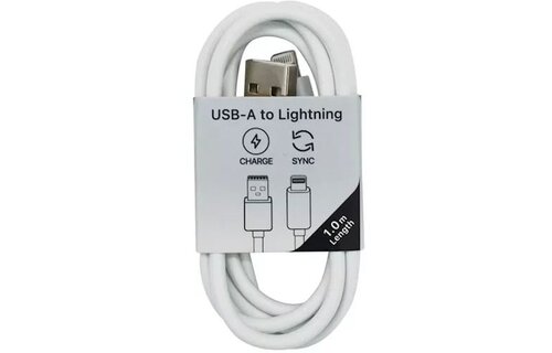 Musthavz laadkabel USB-A naar Lightning 1 meter Wit