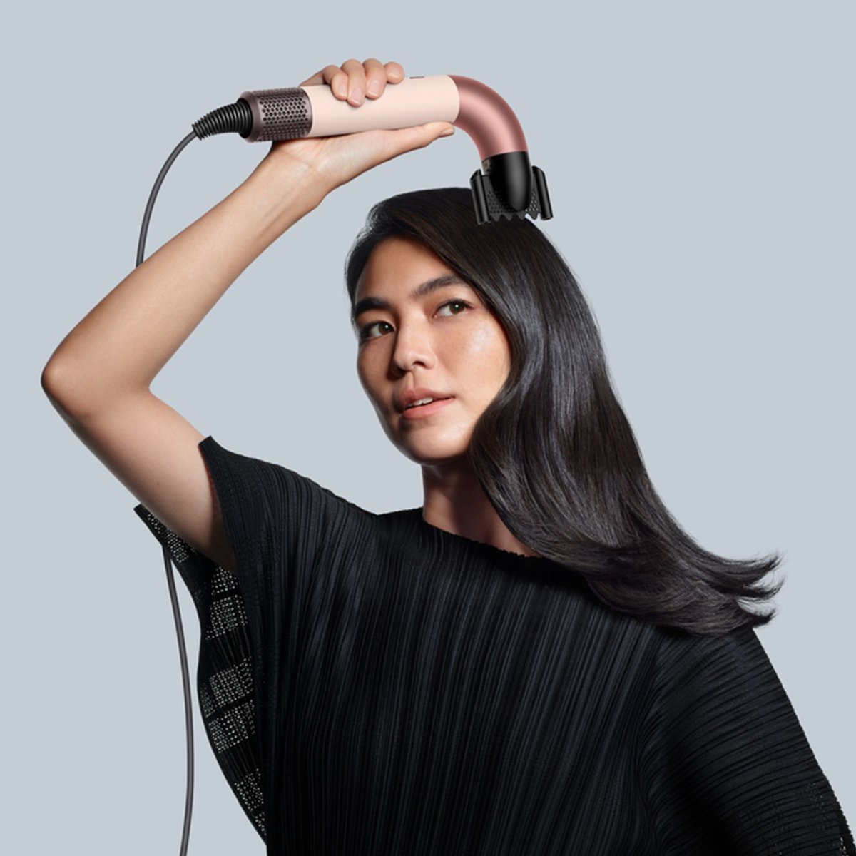 Dyson Supersonic r Straight + Wavy Ceramic Pink/Rose Gold - Föhn