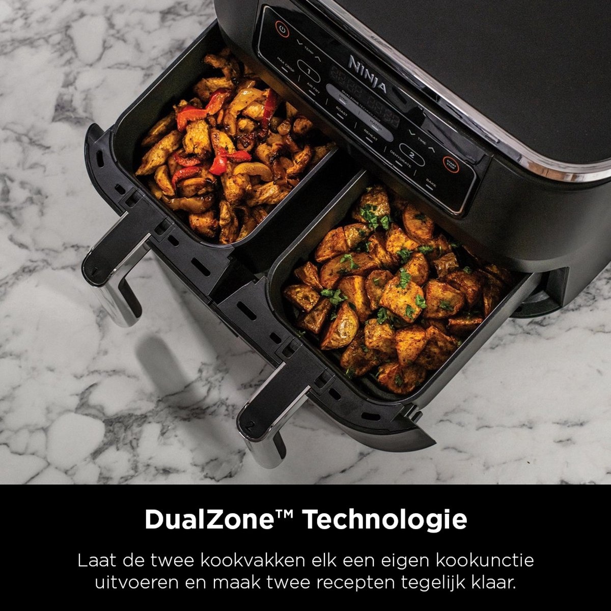 Ninja Foodi Dual Zone AF300EU - Hetelucht friteuse