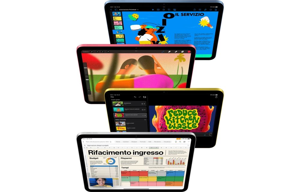 Apple iPad (2022) Wi-Fi 64GB Zilver MPQ03NF/A - Tablet
