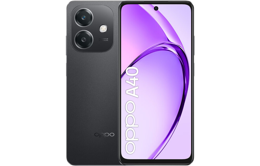OPPO A40 128GB Sparkle Black - Mobiele telefoon