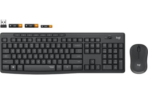 Logitech MK295 Silent - Toetsenbord + muis set