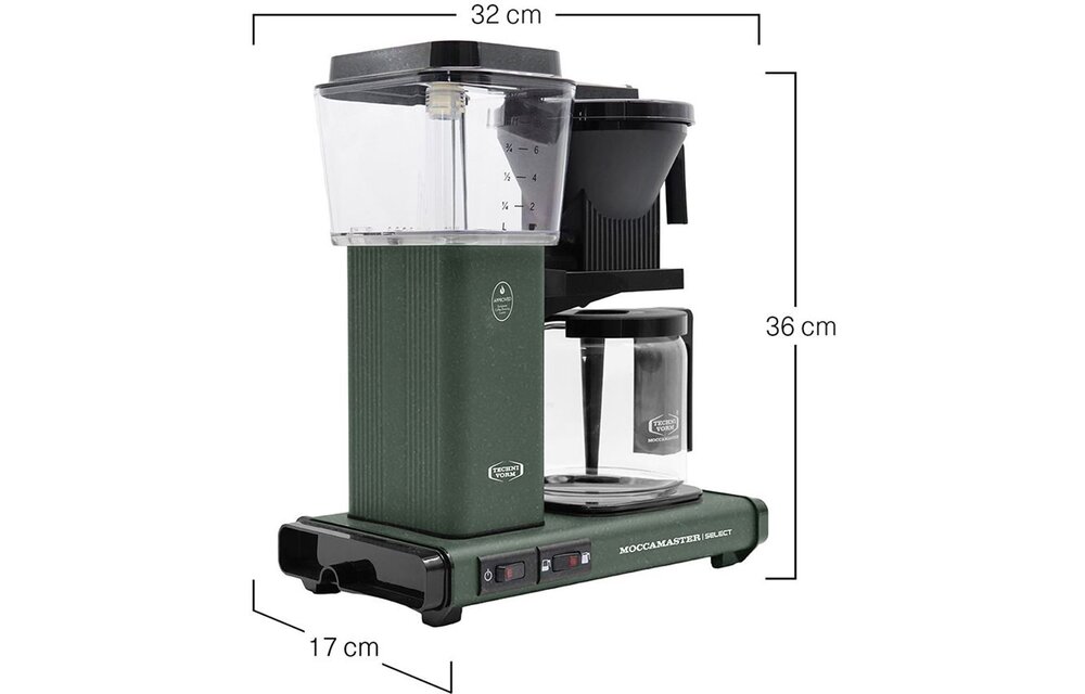 Moccamaster KBG Select (Forest Green) - Koffiezetapparaat