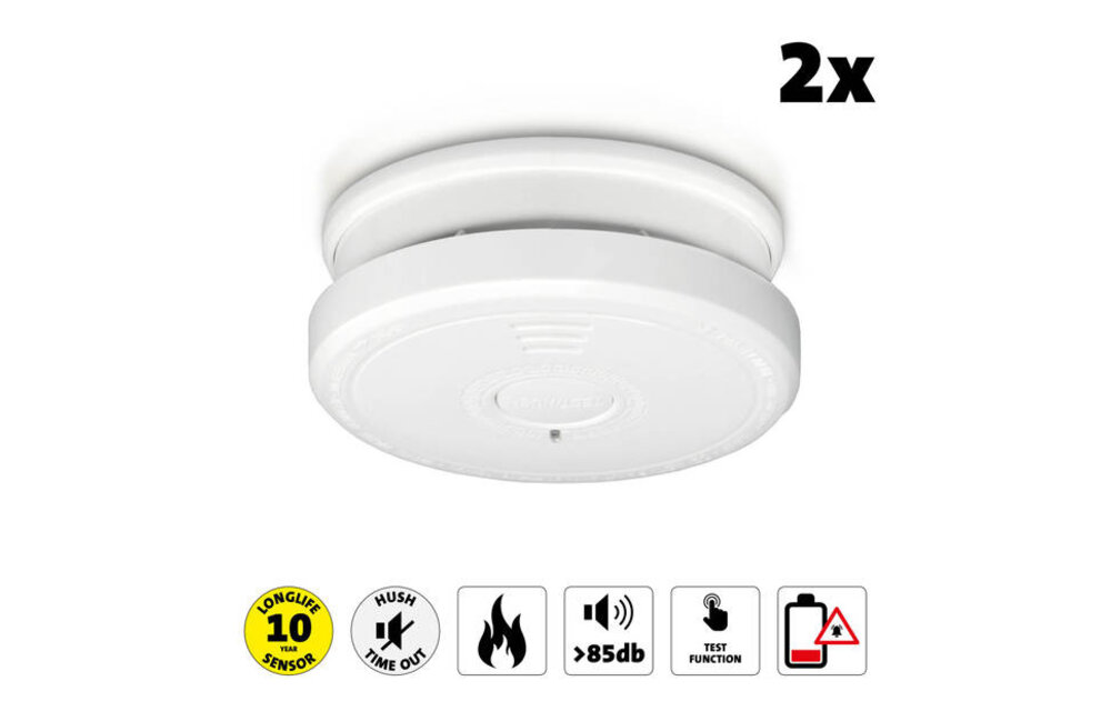 Alecto SA-20-2 Rookmelder (2 Pack) - Rookmelder