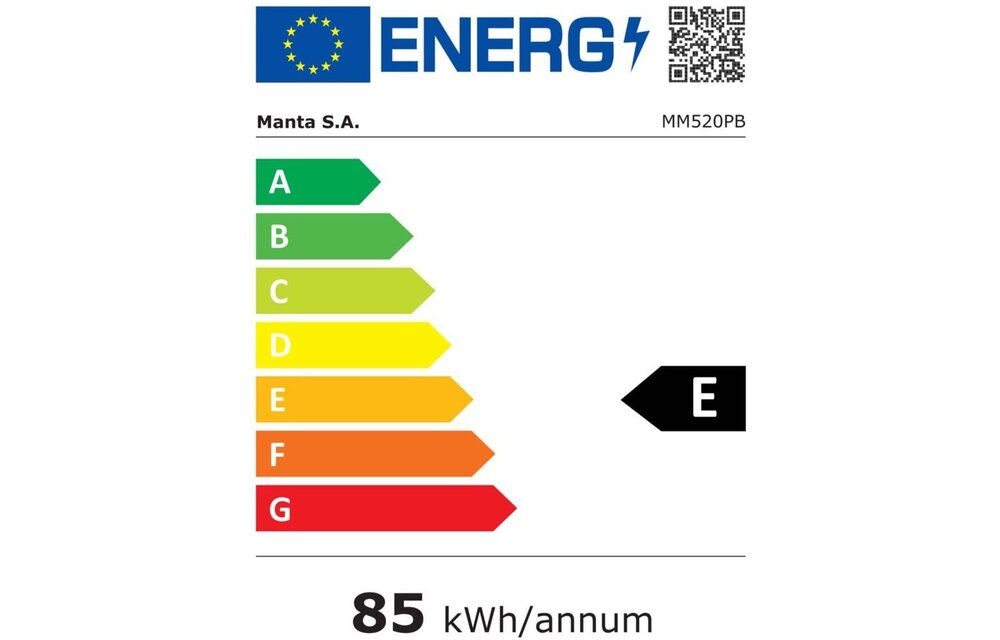 Manta MM520PB - Tafelmodel koelkast