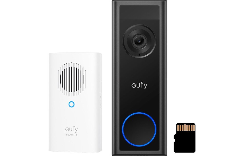 Eufy Video Doorbell C31 voordeelbundel (Deurbel + Chime + SD kaart) - Deurbel