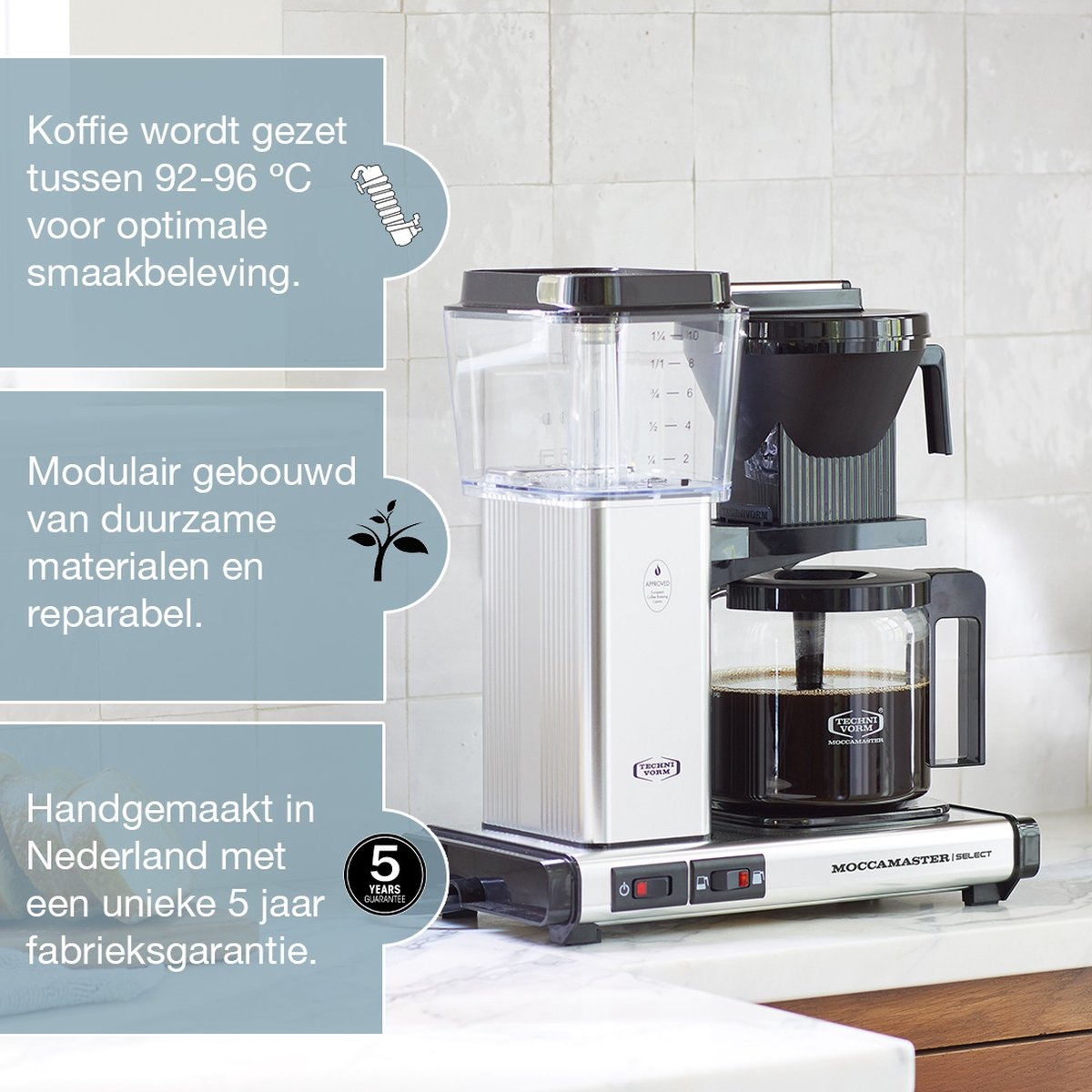 Moccamaster KBG Select (Forest Green) - Koffiezetapparaat