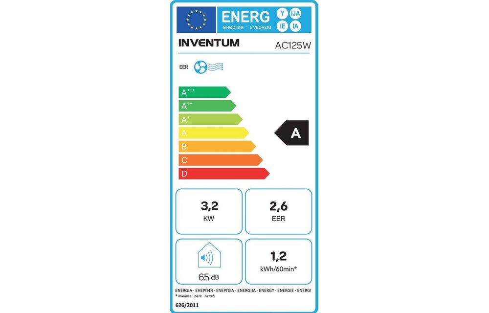 Inventum AC125W - Mobiele airco